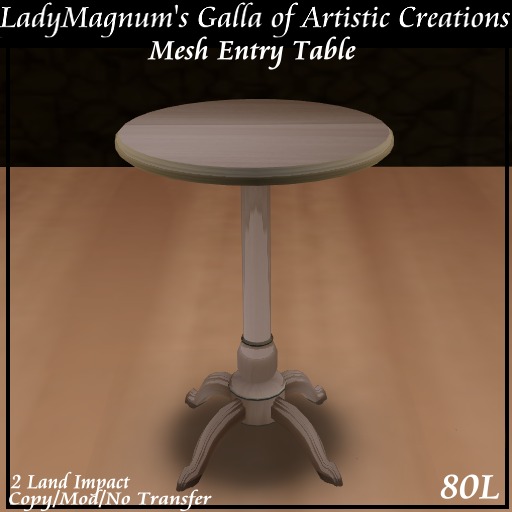 Ladym's Mesh Entry Table  -  Camel
