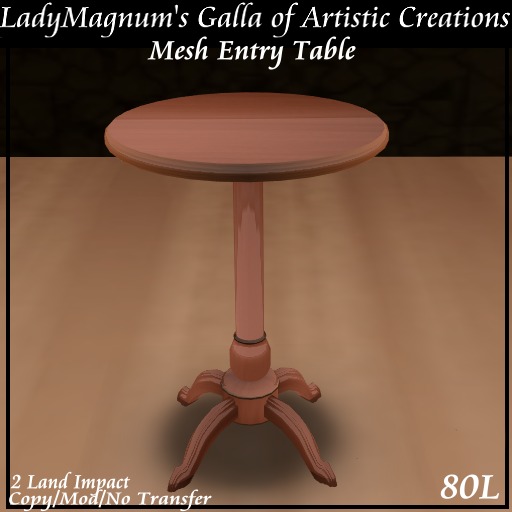 Ladym's Mesh Entry Table  -  Mocha Orange