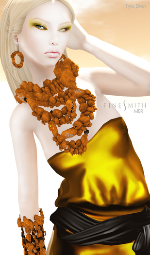 F I N E S M I T H -MER jewelry set orange