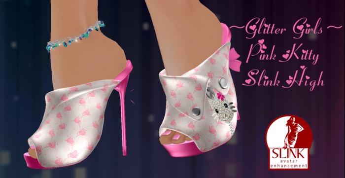 ~~Glitter Girls~~Pink Kitty Slink High Box