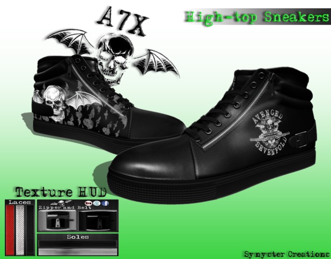 [Syn] Men's High-top Sneakers "A7x"