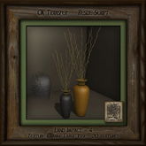 Twisty Twigs Vase Duo L - Gold and Tile S