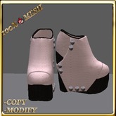 LW_ Wedge Style Platform Pumps - Pink Black