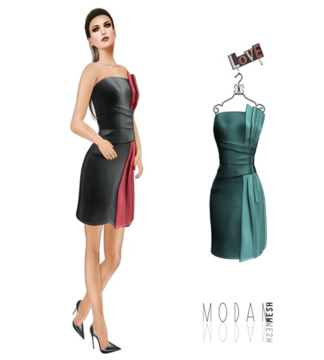 ::M.O.D.A.N.M.E.S.H.:: Inci Dress Green