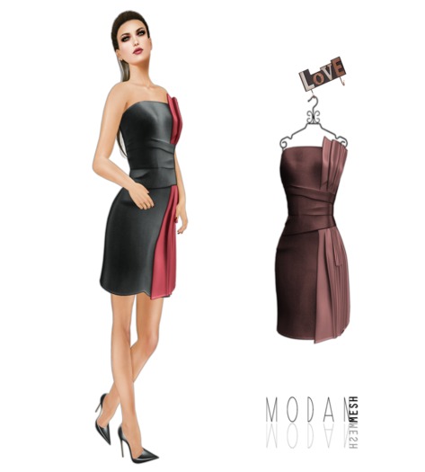 ::M.O.D.A.N.M.E.S.H.:: Inci Dress Rose
