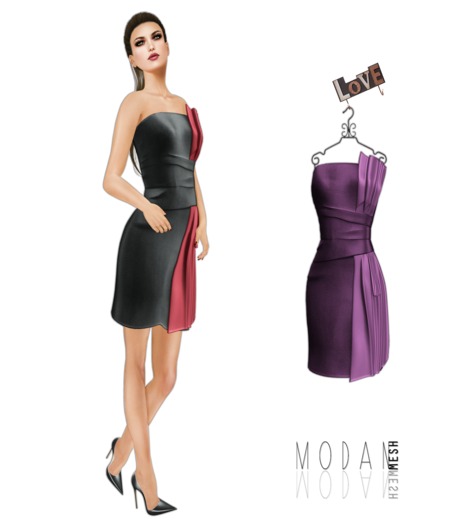 ::M.O.D.A.N.M.E.S.H.:: Inci Dress Purple