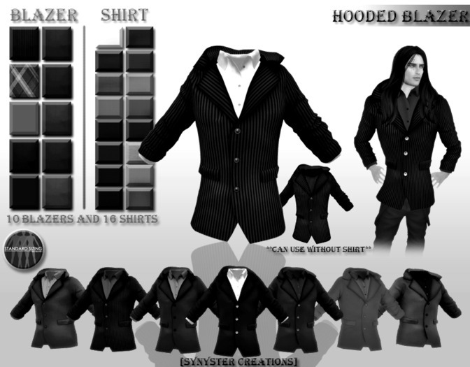 [Syn] Male Hooded Blazer FREE TRIAL