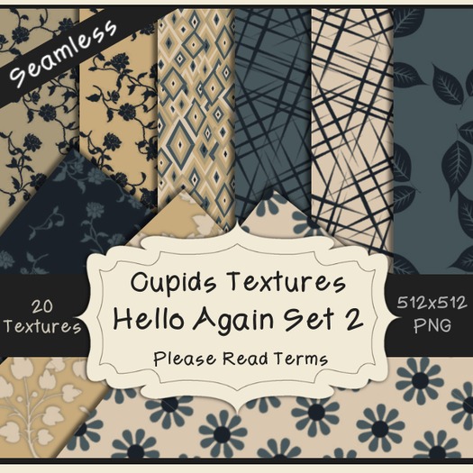 *Cupids Textures * 20 HELLO AGAIN Set 2
