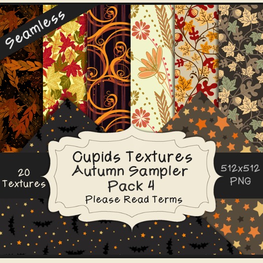 *Cupids Textures * 20 AUTUMN SAMPLER PACK 4