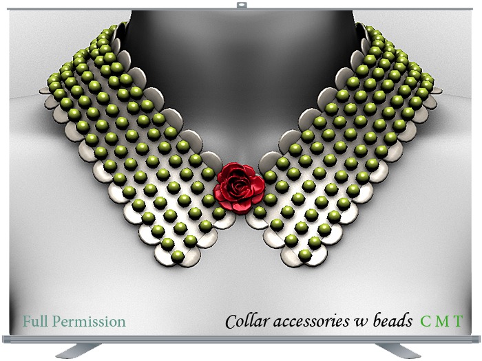 Collar accessories w beads Full Permission