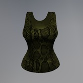 Green Snake Mesh Tank Top