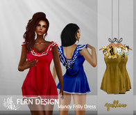 [FLRN] Mandy Frilly Dress V1 Yellow