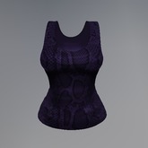 Purple Snake Mesh Tank Top