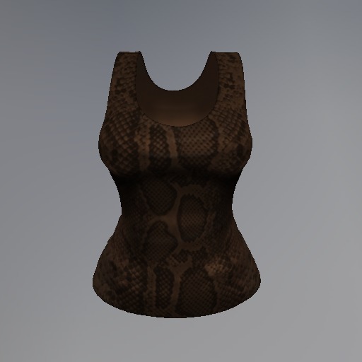 Brown Snake Mesh Tank Top box