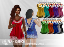 [FLRN] Mandy Frilly Dress V1 FatPack