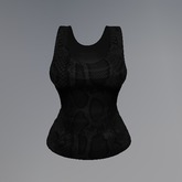 Charcoal Snake Mesh Tank Top