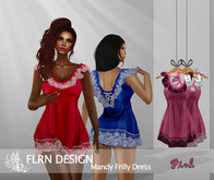[FLRN] Mandy Frilly Dress V2 Pink