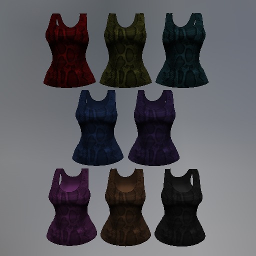 Snake Mesh Tank Top (Fatpack)