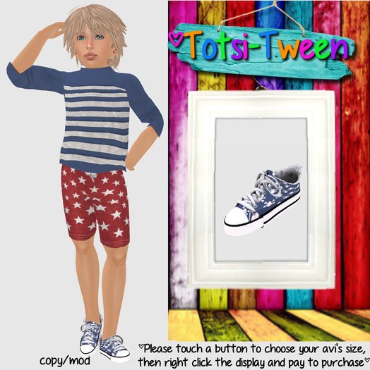 TOTSI-TWEEN Star Spangled [size 8]