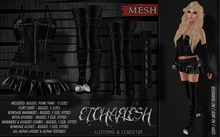 [Etchaflesh]  Back In Black Sinteque Outfit