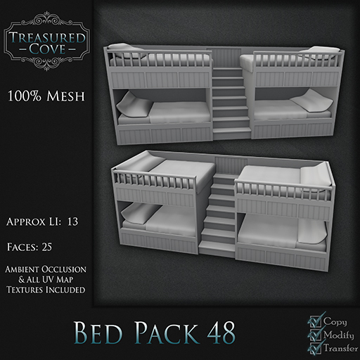 -TC- Bed Pack 48 Mesh 50% Discount!!