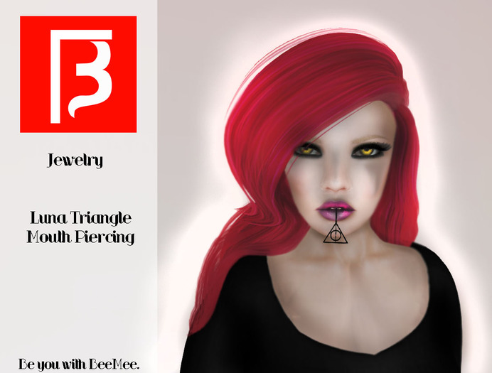 Second Life Marketplace [BM] BeeMee Luna Triangle Mouth Piercing