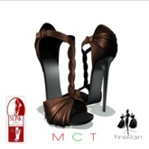 :: FineRain creations.::Braid Heels Brown