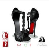 :: FineRain creations.::Braid Heels Black