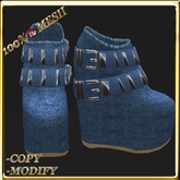 LW_ Wedge Style Platform Pumps - Blue Jeans 2