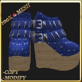 LW_ Boxed Mesh Boots with 3 Lilies - Suede Platinum