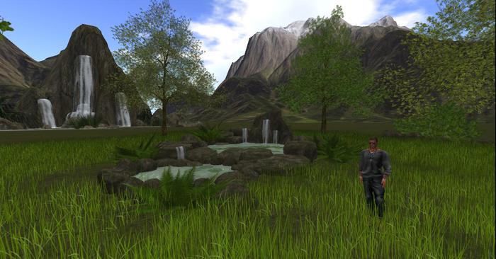 My Rockery Pond Scene+Trees+decor. v1