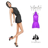 :: FineRain creations.::Akina MiniDress Purple