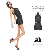 :: FineRain creations.::Akina MiniDress Black