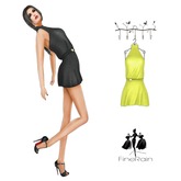 :: FineRain creations.::Akina MiniDress Yellow