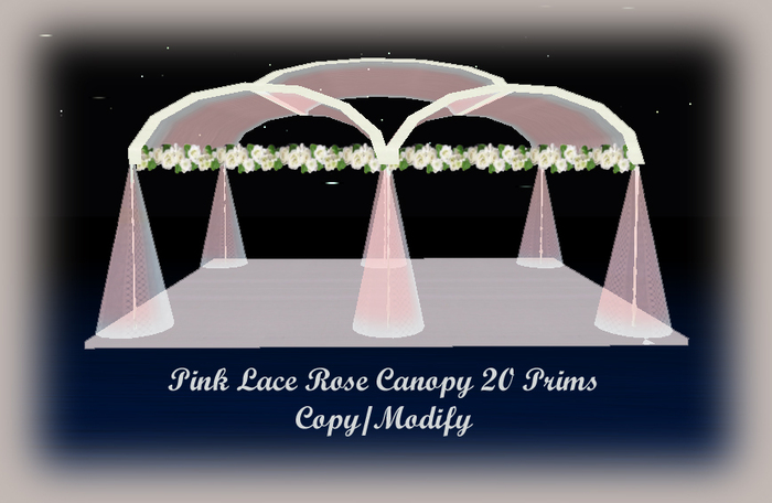 Pink Lace Rose Canopy *CHB*