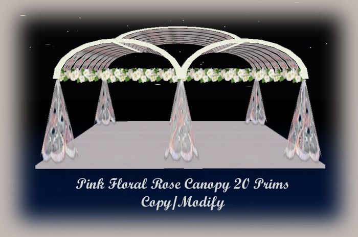 Pink Floral Rose Canopy *CHB*