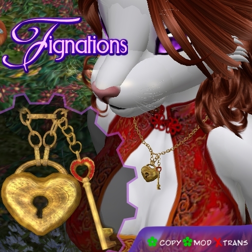 *Fig* Lock&Key Heart Necklace ~ tagSteampunk