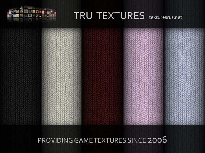 Second Life Marketplace - 12822: 10 x Seamless Knitted Wool Textures ...