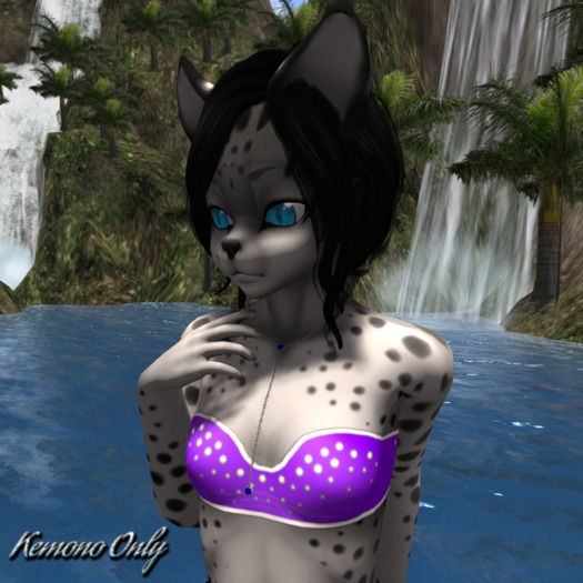 Beaded Pleasure Top Indigo Kemono ((BAGGED))