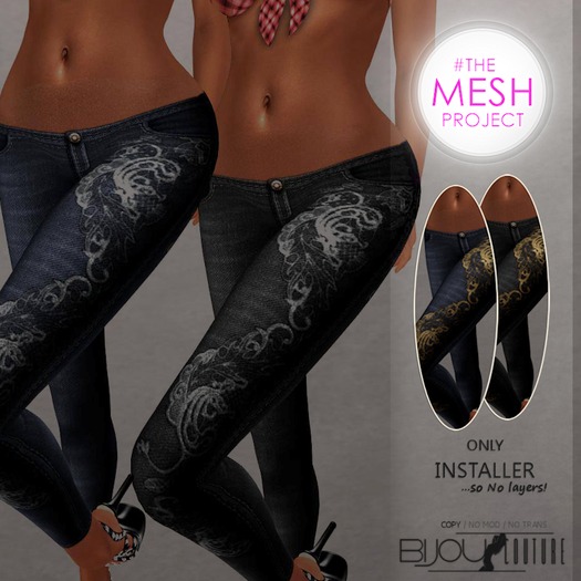 [Bijou]. Piper Jeans! [pack]! /#TheMeshProject Installer!