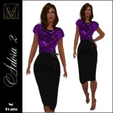 JCD Adora 2 Purple Mesh Cowl Dress