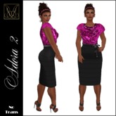 JCD Adora 2 Pink Mesh Cowl Dress