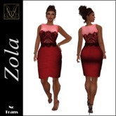 JCD Zola Red Mesh Dress