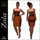JCD Zola Orange Mesh Dress