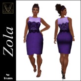 JCD Zola Purple Mesh Dress