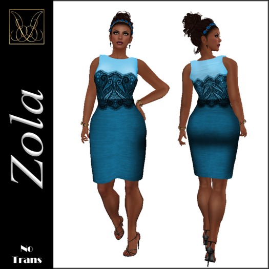 JCD Zola Blue Mesh Dress