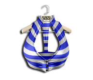 .:Vitrimi:. Solara Top Navy Striped