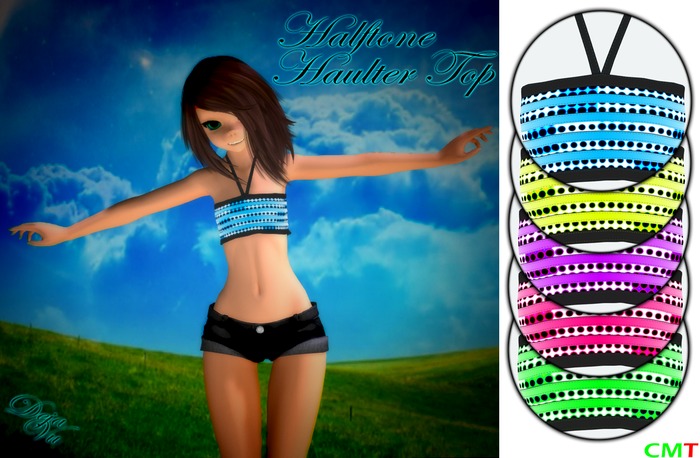 :DV: Kemono Halftone Haulter Tops