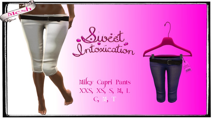 ::Sweet Intoxication:: Miley Capri Pants - Blue