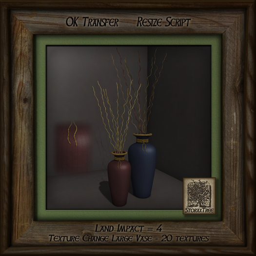 Twisty Twigs Vase Duo L - Pinstripes Am